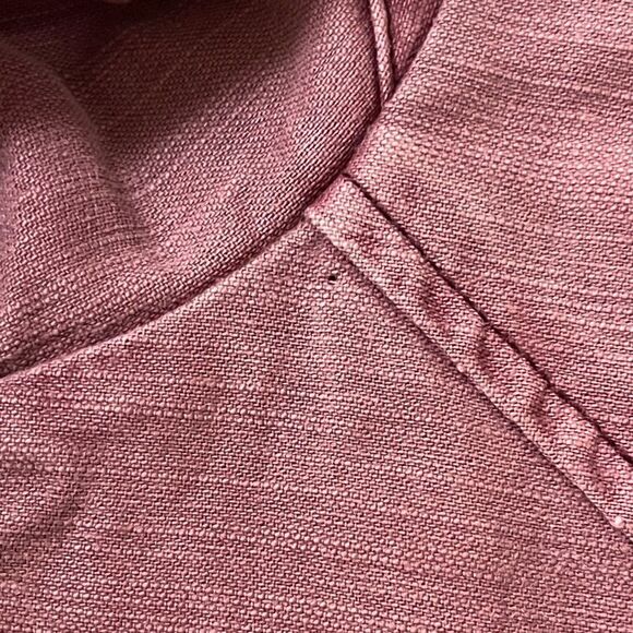 Altard State Raw Hem Fringe Peplum rose Jean Jacket S - Picture 7 of 10